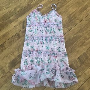 Super cute like new smocked floral dress